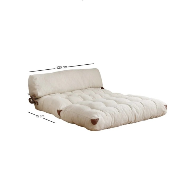 Sofá-cama de 2 plazas Fold Teddy Crema