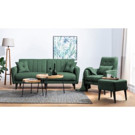 Set sofá cama sillón Aqua TAKIM7-S 1070 Verde - 867UNQ1682