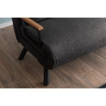 Sofá-cama de 2 plazas Sando Gris Oscuro 8684282192794