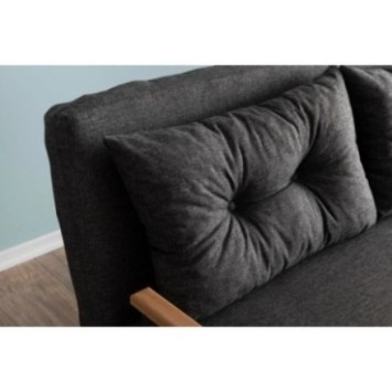 Sofá-cama de 2 plazas Sando Gris Oscuro 8684282192794