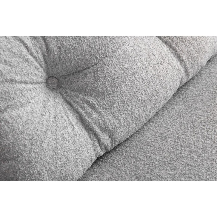 Sofá-cama de 2 plazas Sando - Teddy Fabric Gris