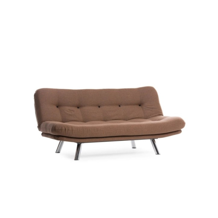 Sofá-cama de 3 plazas Misa Small Sofabed Marrón Claro