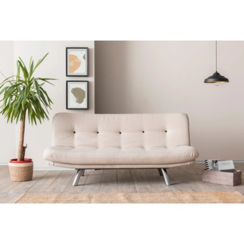 Sofá-cama de 3 plazas Misa Small Sofabed v3 Crema 8684282296935