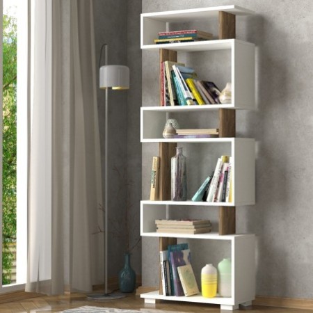 Librería Blok nogal blanco - 745DCD3606