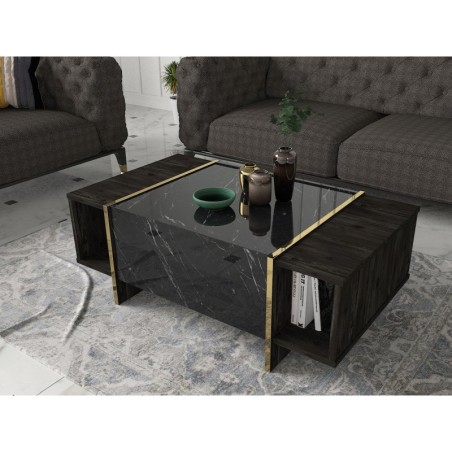 Mesa de centro Veyron dorado negro - 804TRH2825