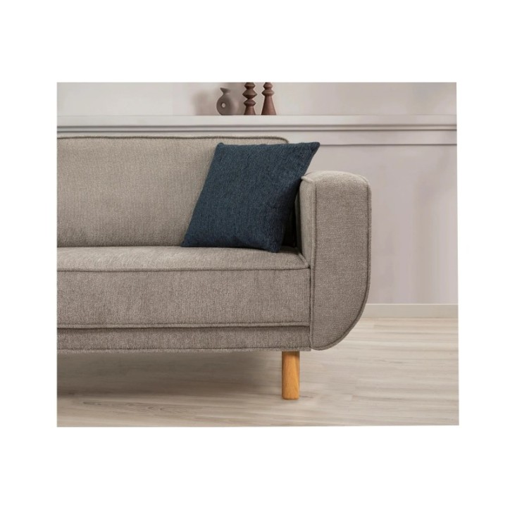 Conjunto sofá cama sillón Larus Wood Roble Gris