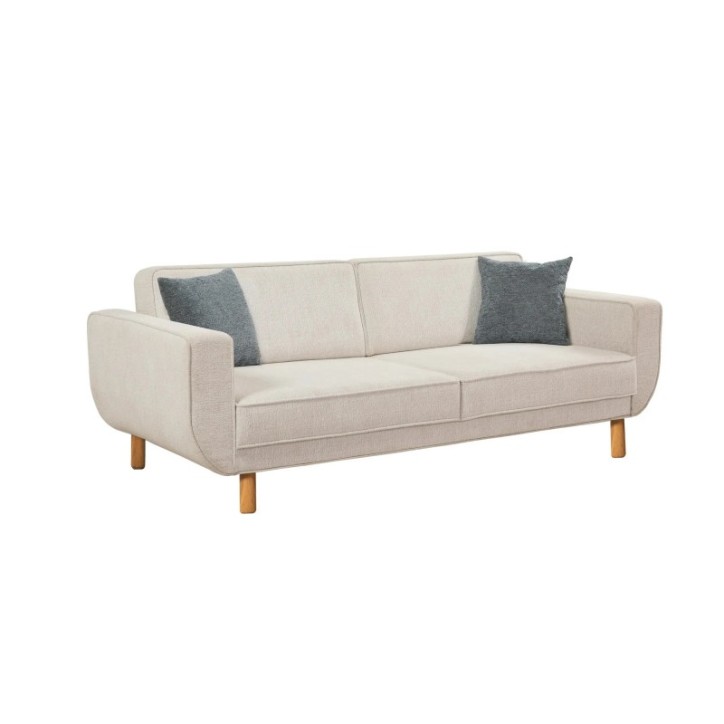 Conjunto sofá cama sillón Larus Wood Roble Crema