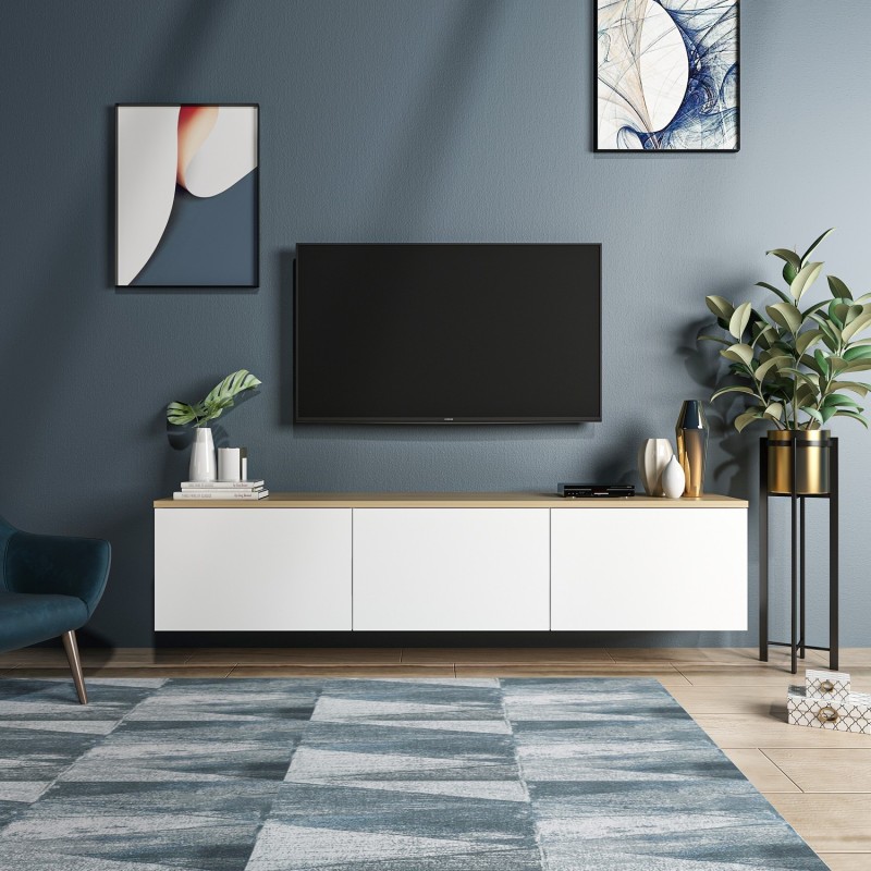 Mueble TV Neon roble blanco - 382NRC1108