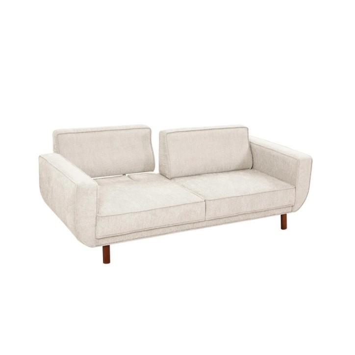 Conjunto sofá cama sillón Lorus Nogal Crema