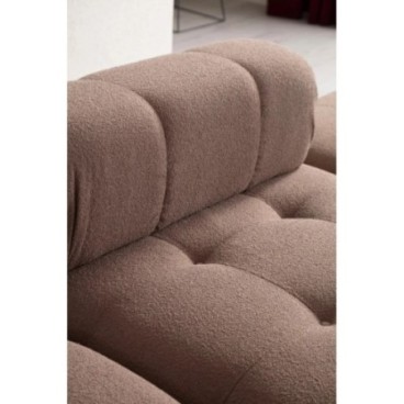 Sofá de 3 plazas Doblo ( L1-Pouffe-1R) Capuchino