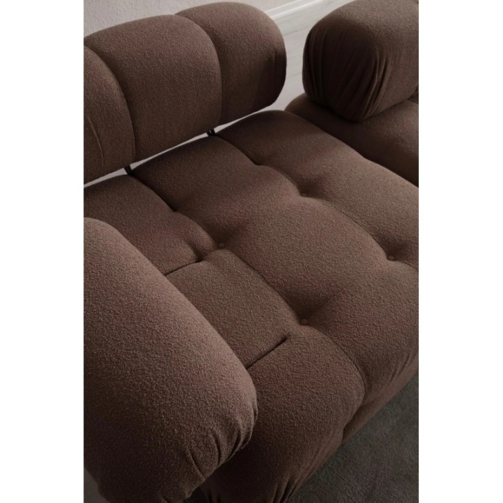 Sofá de 3 plazas Doblo ( L1-Pouffe-1R) Capuchino