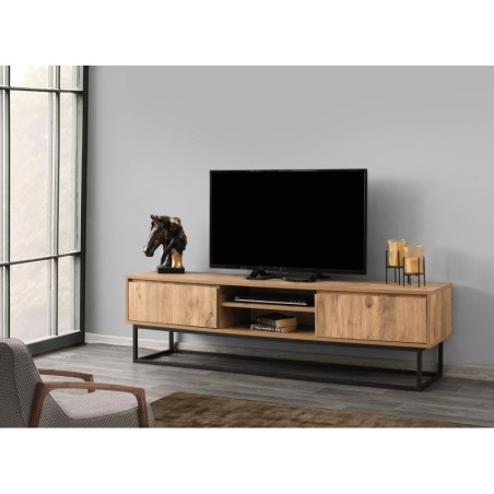 Mueble TV Belinda 180 pino negro - 854KLN3004