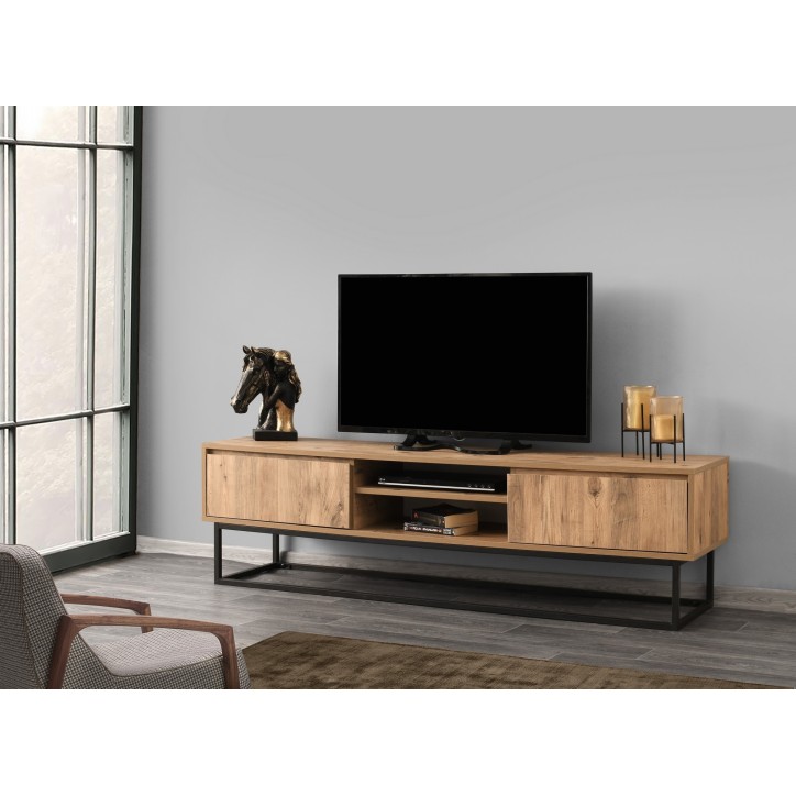 Mueble TV Belinda 180 pino negro