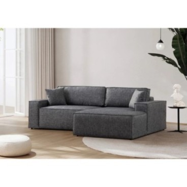 Sofá-cama esquinero Pırlo Corner Derecha Gris Oscuro