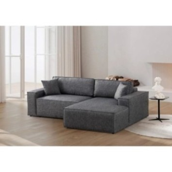 Sofá-cama esquinero Pırlo Corner Derecha Gris Oscuro 8684282469773