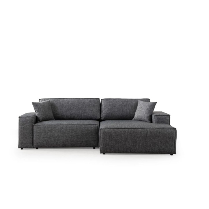 Sofá-cama esquinero Pırlo Corner Derecha Gris Oscuro