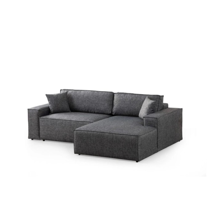 Sofá-cama esquinero Pırlo Corner Derecha Gris Oscuro