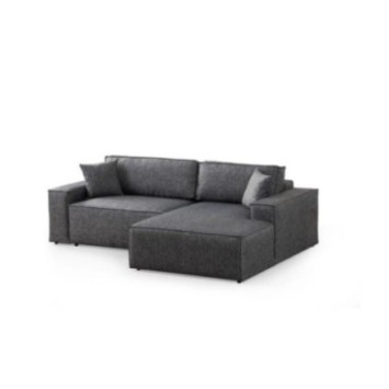 Sofá-cama esquinero Pırlo Corner Derecha Gris Oscuro 8684282469773