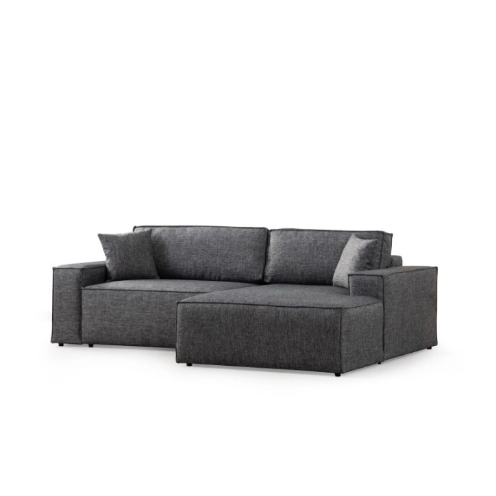 Sofá-cama esquinero Pırlo Corner Derecha Gris Oscuro