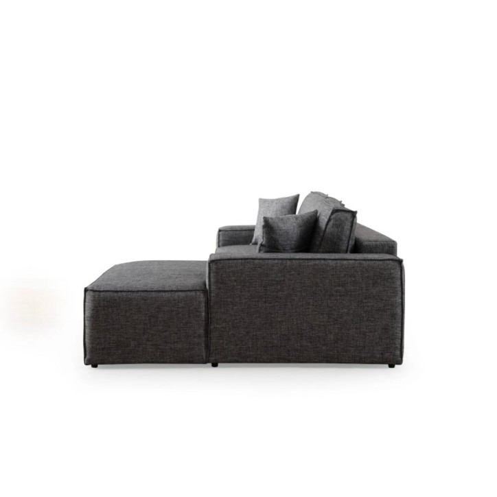 Sofá-cama esquinero Pırlo Corner Derecha Gris Oscuro