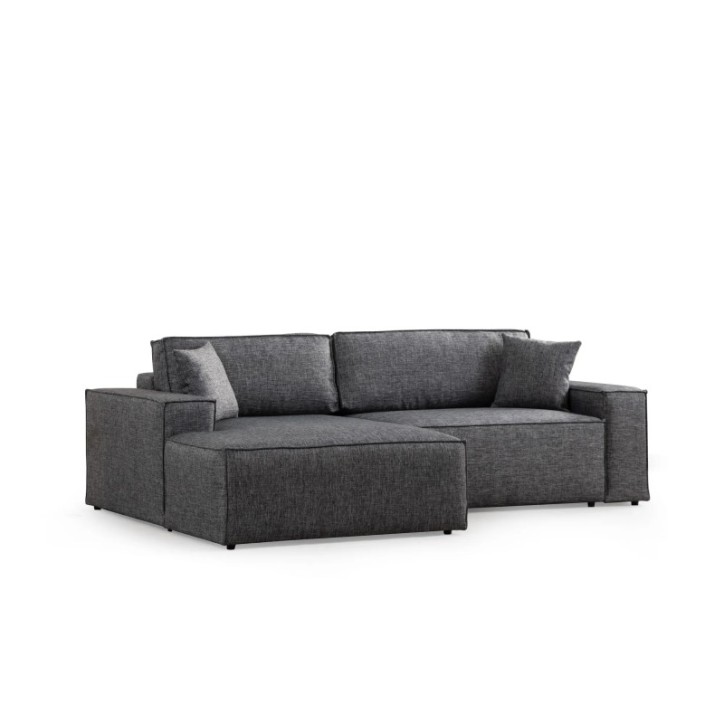 Sofá-cama esquinero Pırlo Corner Izquierda Gris Oscuro