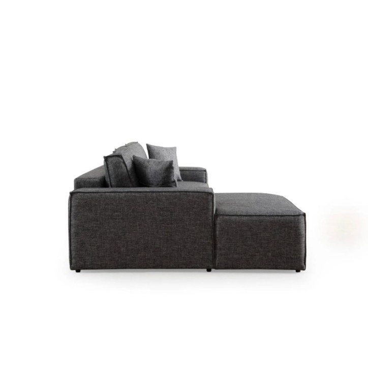 Sofá-cama esquinero Pırlo Corner Izquierda Gris Oscuro