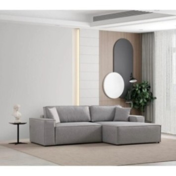 Sofá-cama esquinero Pırlo Corner Derecha Gris Claro 8684282469810