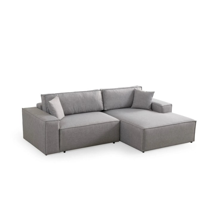 Sofá-cama esquinero Pırlo Corner Derecha Gris Claro