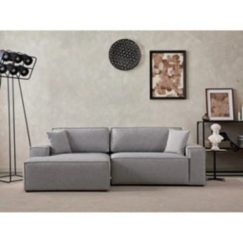 Sofá-cama esquinero Pırlo Corner Izquierda Gris Claro 8684282469827