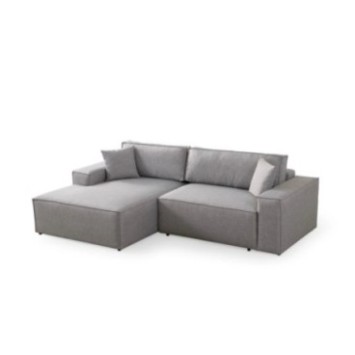 Sofá-cama esquinero Pırlo Corner Izquierda Gris Claro 8684282469827