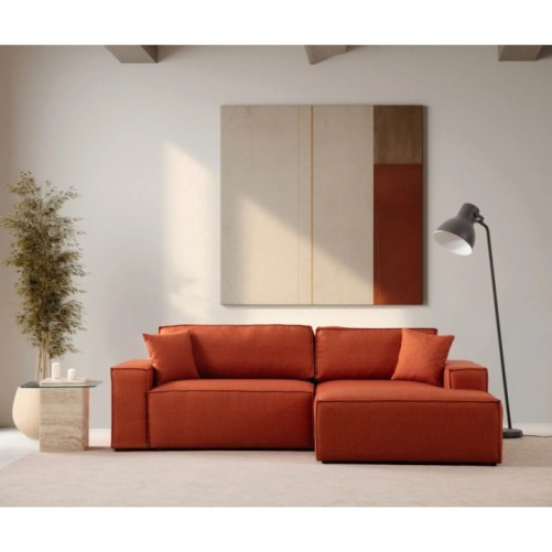 Sofá-cama esquinero Pırlo Corner Derecha Naranja