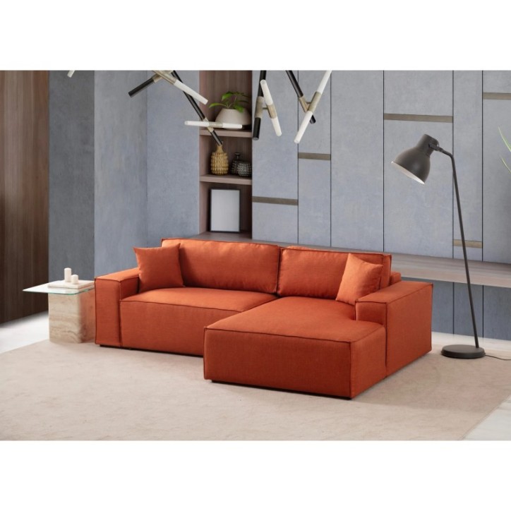 Sofá-cama esquinero Pırlo Corner Derecha Naranja