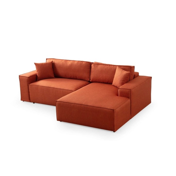 Sofá-cama esquinero Pırlo Corner Derecha Naranja