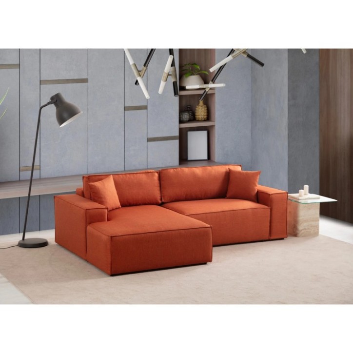 Sofá-cama esquinero Pırlo Corner Izquierda Naranja