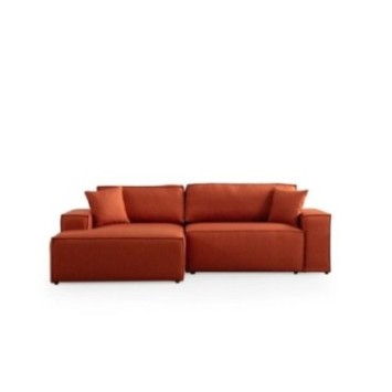 Sofá-cama esquinero Pırlo Corner Izquierda Naranja 8684282469841