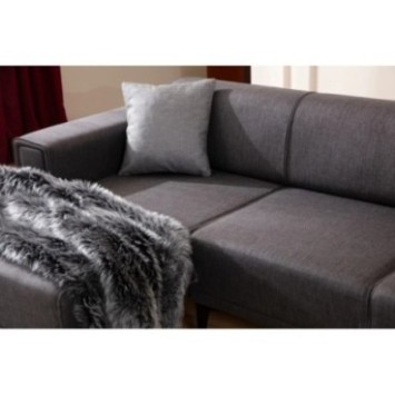 Sofá-cama esquinero Horizon Izquierda Gris Oscuro 8684282484967