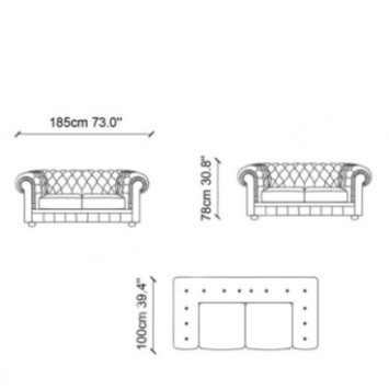 Sofá de 2 plazas Cupon Verde 8682870942080