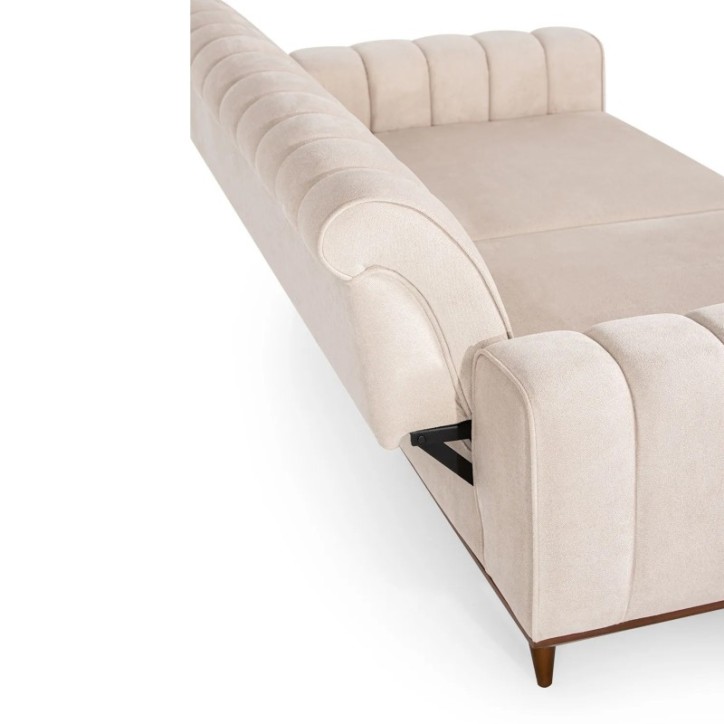 Sofá-cama de 3 plazas Ivory Crema