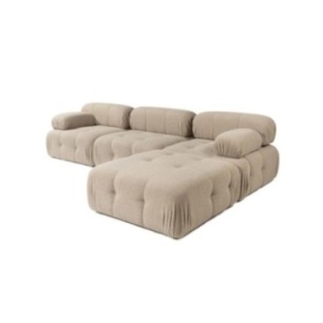 Sofá esquinero Doblo withfe ( L1-O1-1R-Pouffe) Durazno 8684282056522