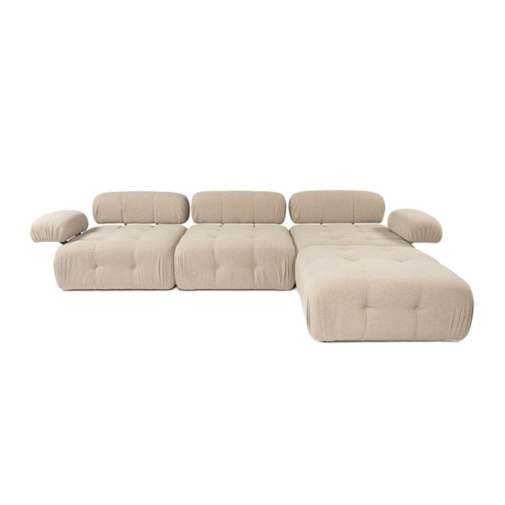 Sofá esquinero Doblo withfe ( L1-O1-1R-Pouffe) Durazno