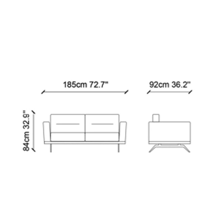 Sofá-cama de 3 plazas Slate Gris