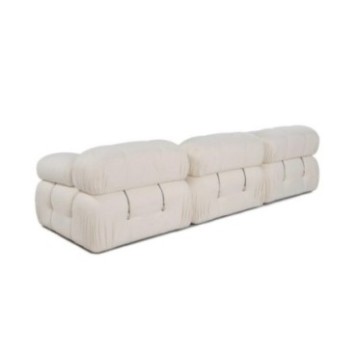 Sofá de 3 plazas Bubble ( L1-O1-1R) V2 - Bouclette Blanco 8684282596035