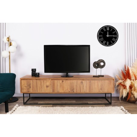 Mueble TV Lupin 180 negro nogal - 878ALM3006