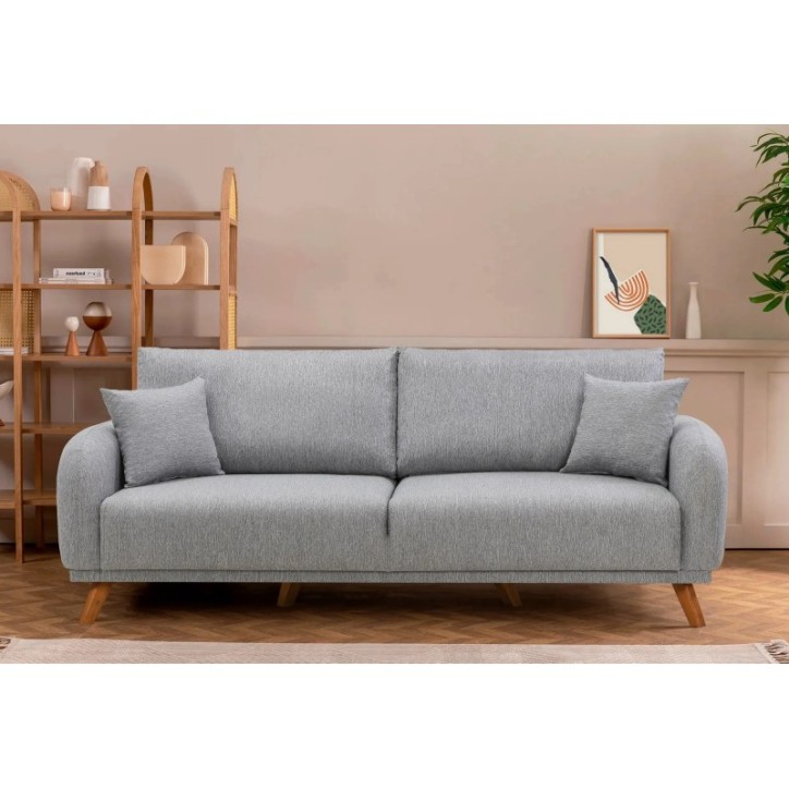 Conjunto sofá cama sillón Hera Gris