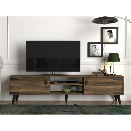 Mueble TV Anthes 2 negro nogal