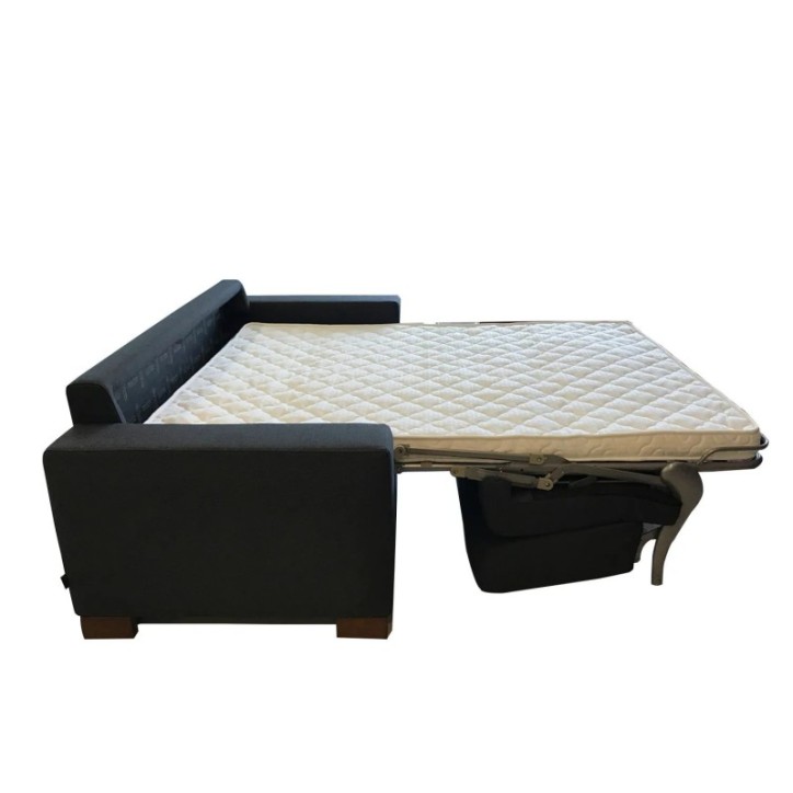 Sofá-cama de 3 plazas Kansas Negro