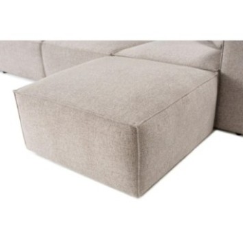 Sofá esquinero Lora (L1-O1-1R-POUFFE ) Moca 8684282056515