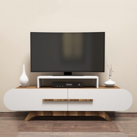 Mueble TV Rose blanco nogal