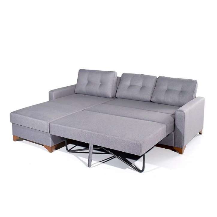 Sofá-cama esquinero Madrid Gris