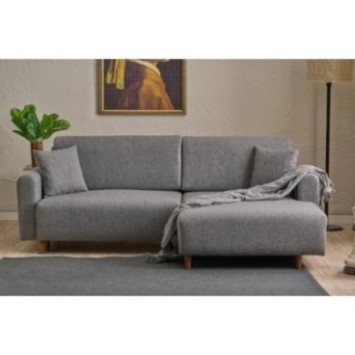 Sofá-cama esquinero Mane Derecha Gris 8684282825661